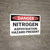 Danger: Nitrogen Asphyxiation Hazard Present - Wall Sign
