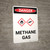 Danger: Methane Gas Portrait with Graphic - Wall Sign