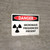 Danger: Microwave Frequencies Present Landscape with Graphic - Wall Sign