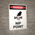 Danger: Nip Point Portrait with Graphic - Wall Sign