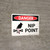 Danger: Nip Point Landscape with Graphic - Wall Sign