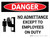 Danger: No Admittance Except To Employees Landscape with Graphic - Wall Sign