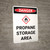 Danger: Propane Storage Area Portrait with Graphic - Wall Sign