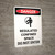 Danger: Regulated Confined Space Do Not Enter Portrait with Graphic - Wall Sign