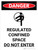 Danger: Regulated Confined Space Do Not Enter Portrait with Graphic - Wall Sign