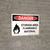 Danger: Storage Ara Flammable Material Landscape with Graphic - Wall Sign