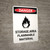 Danger: Storage Ara Flammable Material Portrait with Graphic - Wall Sign