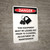 Danger: This Equipment Must be Locked Out Prior to Cleaning Portrait with Graphic - Wall Sign