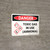 Danger: Toxic Gas Ammonia In Use Landscape with Graphic - Wall Sign