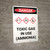 Danger: Toxic Gas Ammonia In Use Portrait with Graphic - Wall Sign