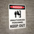 Danger: Unauthorized Personnel Keep Out Portrait with Graphic - Wall Sign