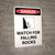 Danger: Watch for Falling Rocks Portrait with Graphic - Wall Sign
