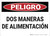 Danger: Two Forms of Feed - Spanish - Wall Sign