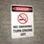 Danger: No Smoking - Turn Engine Off Portrait with Graphic - Wall Sign