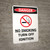 Danger: No Smoking Turn Off Ignition Portrait with Graphic - Wall Sign