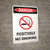 Danger: Positively No Smoking Portrait with Graphic - Wall Sign