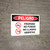 Danger: Propane No Smoking Open Flame Landscape with Icon - Wall Sign
