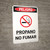 Danger: Propane No Smoking Portrait with Icon - Wall Sign