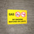 Gas No Smoking Matches Or Lights Landscape with Graphic - Wall Sign