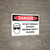 Danger: PPE Do Not Operate Safety Glasses Landscape with Graphic - Wall Sign