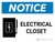 Notice: Electrical Closet Landscape with Graphic