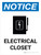 Notice: Electrical Closet Portrait with Graphic