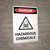 Danger: Hazardous Chemicals Portrait with Graphic - Wall Sign