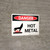 Danger: Hot Metal Landscape with Graphic - Wall Sign