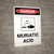 Danger: Muriatic Acid Portrait with Graphic - Wall Sign