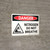 Danger: Nitrogen Do Not Breathe Landscape with Graphic - Wall Sign