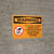 Warning: Illegal to Dispose or Pour Material or Chemical Down Drain Landscape with Graphic - Wall Sign