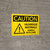 Caution: Hazardous Materials Handle With Care Landscape With Graphic - Wall Sign