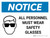 Notice: All Personnel Must Wear Safety Glasses Landscape with Graphic