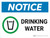 Notice: Drinking Water Landscape with Graphic
