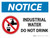 Notice: Industrial Water Do Not Drink Landscape with Graphic
