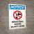 Notice: Industrial Water Do Not Drink Portrait with Graphic