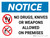 Notice: No Drugs Knives Weapons Allowed on Premises Landscape with Graphic
