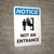 Notice: Not an Entrance Portrait with Graphic
