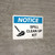 Notice: Spill Clean Up Landscape with Graphic