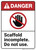 Danger: Scaffold Incomplete Do Not Use ANSI - Wall Sign