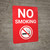 No Smoking Red Portrait with Graphic - Wall Sign