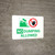 No Dumping Allowed Green and White Landscape with Icon - Wall Sign