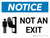 Notice: Not an Exit Landscape with Graphic