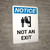 Notice: Not an Exit Portrait with Graphic