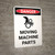 Danger: Moving Machine Parts Portrait with Graphic - Wall Sign