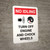 No Idling Turn Off Engine And Chock Wheels Portrait with Graphic - Wall Sign