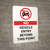 No Vehicle Entry Beyond This Point Portrait with Graphic