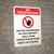 No Trespassing: Anyone Trespassing Guilty Of A Felony Portrait with Graphic - Wall Sign