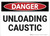 Danger: Unloading Caustic - Wall Sign