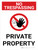 No Trespassing: Private Property Portrait with Graphic - Wall Sign